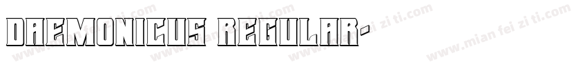Daemonicus Regular字体转换